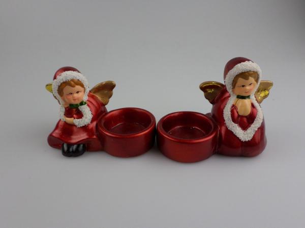 RESTPOSTEN+SONDERPOSTEN TEELICHTHALTER ROTE ENGEL 6 STÜCk